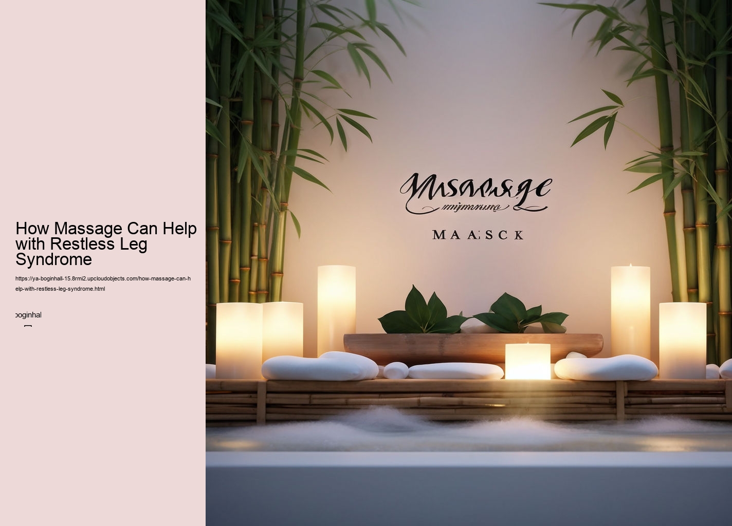 How Massage Can Help with Restless Leg Syndrome