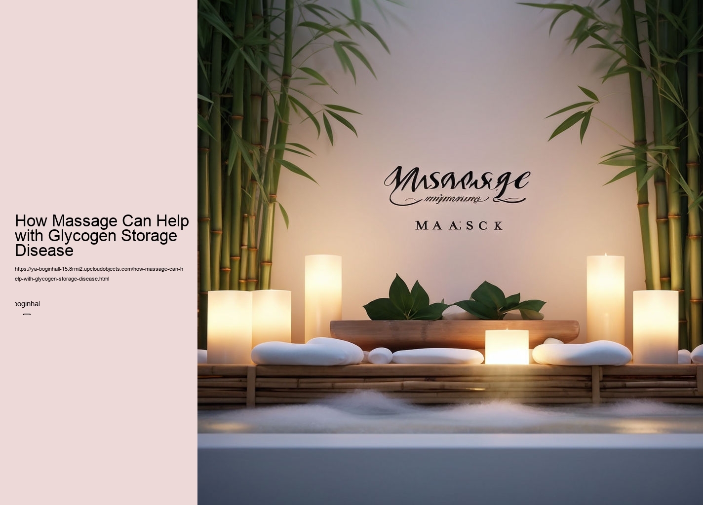 How Massage Can Help with Glycogen Storage Disease