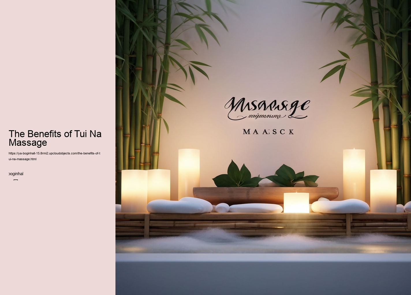 The Benefits of Tui Na Massage